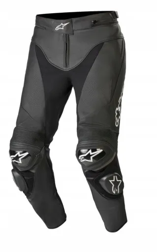 ШКІРЯНІ МОТОЦИКЛЕТНІ ШТАНИ ALPINESTARS TRACK V2 BLACK 54