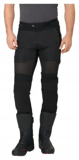 VANUCCI VAT-1 Мужские мотоциклетные брюки чёрного цвета, текстиль, размер 3XL (58)