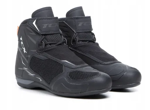 TCV RO4D AIR BLACK GREY КОРОТКИЕ ГОРОДСКИЕ МОТОЦИКЛЕТНЫЕ БОТИНКИ ЧЁРНО-СЕРЫЕ