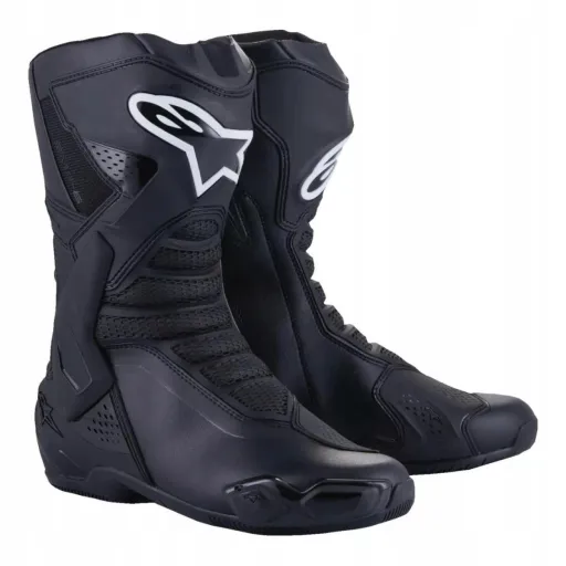 Мотоциклетные ботинки ALPINESTARS SMX-6 V3 чёрного цвета, размер 41