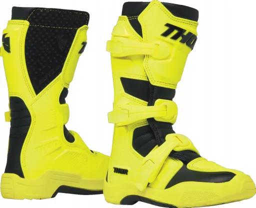 Черевики для мотокросу та квадроцикла THOR Blitz XR жовті FLUO, комфортні, 43 (9), 26,7 см